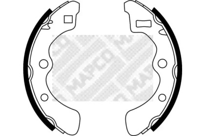 Комлект тормозных накладок (MAPCO: 8536)