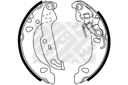 Комлект тормозных накладок (MAPCO: 8770)