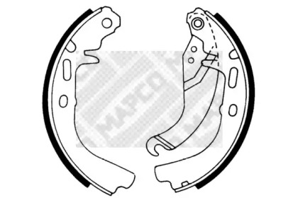 Комлект тормозных накладок (MAPCO: 8792)