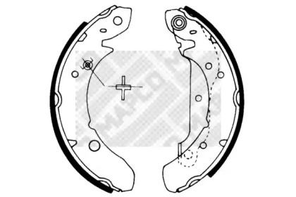 Комлект тормозных накладок (MAPCO: 8795)