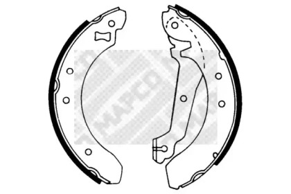 Комлект тормозных накладок (MAPCO: 8801)