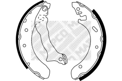 Комлект тормозных накладок (MAPCO: 8819)