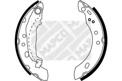 Комлект тормозных накладок (MAPCO: 8857)