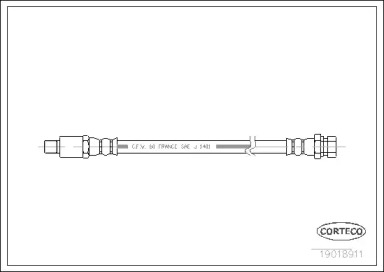 Шлангопровод (CORTECO: 19018911)
