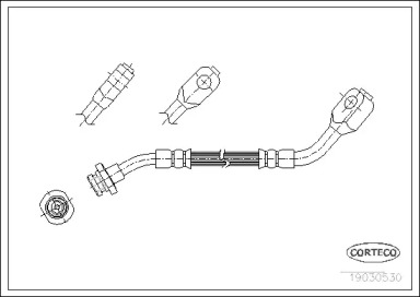 Шлангопровод (CORTECO: 19030530)