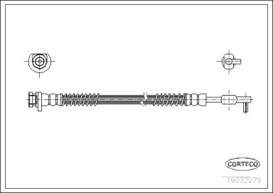 Шлангопровод (CORTECO: 19032279)
