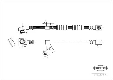 Шлангопровод (CORTECO: 19032661)