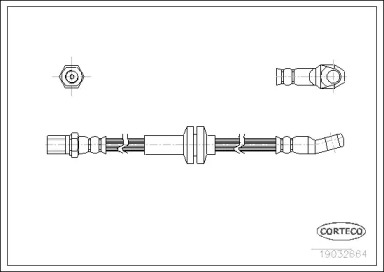 Шлангопровод (CORTECO: 19032664)