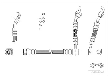 Шлангопровод (CORTECO: 19033103)