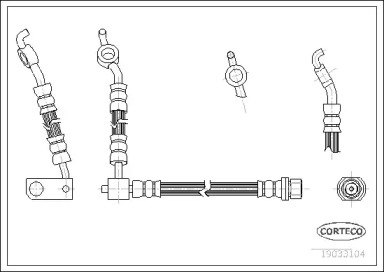 Шлангопровод (CORTECO: 19033104)