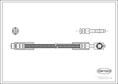 Шлангопровод (CORTECO: 19033514)