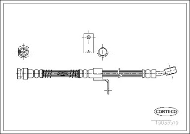 Шлангопровод (CORTECO: 19033519)