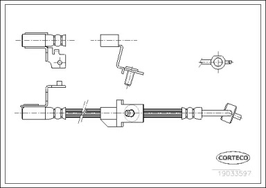 Шлангопровод (CORTECO: 19033597)