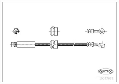 Шлангопровод (CORTECO: 19033655)