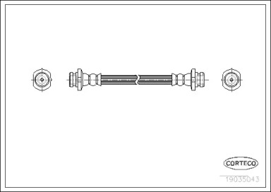 Шлангопровод (CORTECO: 19035043)