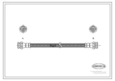 Шлангопровод (CORTECO: 19035046)