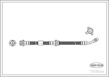 Шлангопровод (CORTECO: 19035048)