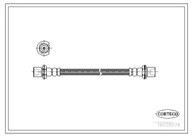Шлангопровод (CORTECO: 19035074)