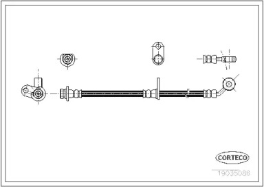 Шлангопровод (CORTECO: 19035086)