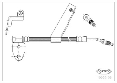 Шлангопровод (CORTECO: 19035106)