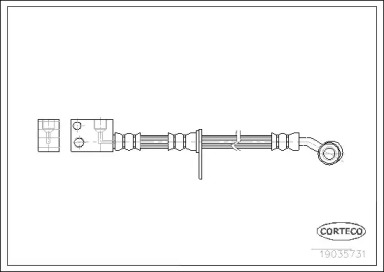 Шлангопровод (CORTECO: 19035731)