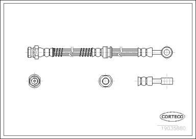 Шлангопровод (CORTECO: 19035880)