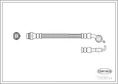 Шлангопровод (CORTECO: 19036194)