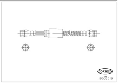 Шлангопровод (CORTECO: 19036319)