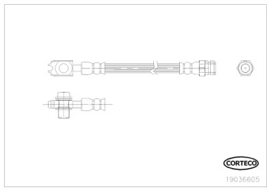 Шлангопровод (CORTECO: 19036605)