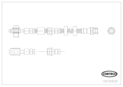 Шлангопровод (CORTECO: 19036606)