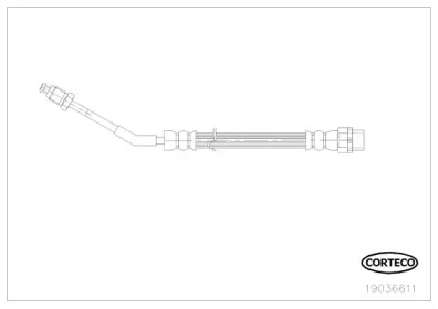 Шлангопровод (CORTECO: 19036611)