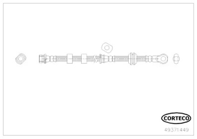 Шлангопровод (CORTECO: 49371449)