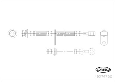 Шлангопровод (CORTECO: 49374750)