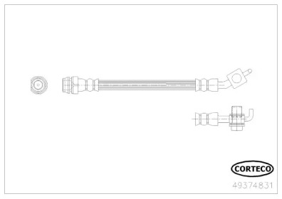 Шлангопровод (CORTECO: 49374831)