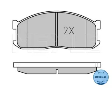 Комплект тормозных колодок (MEYLE: 025 200 0215/W)