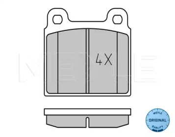Комплект тормозных колодок (MEYLE: 025 200 1115)