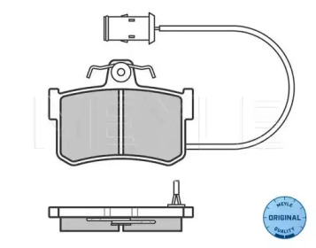 Комплект тормозных колодок (MEYLE: 025 200 8714/W)