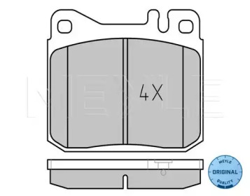 Комплект тормозных колодок (MEYLE: 025 203 9215)