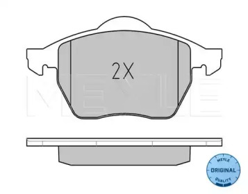 Комплект тормозных колодок (MEYLE: 025 206 7619/W)