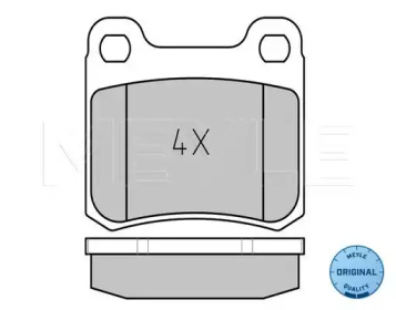Комплект тормозных колодок (MEYLE: 025 206 8715)
