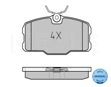 Комплект тормозных колодок (MEYLE: 025 207 5118)