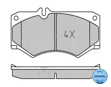 Комплект тормозных колодок (MEYLE: 025 207 8418)
