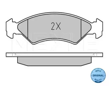 Комплект тормозных колодок (MEYLE: 025 208 5717)