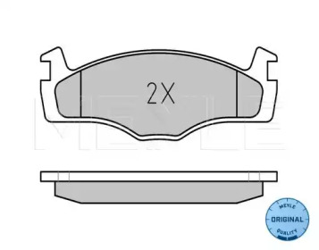 Комплект тормозных колодок (MEYLE: 025 208 8717)