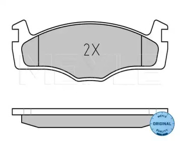 Комплект тормозных колодок (MEYLE: 025 208 8719)