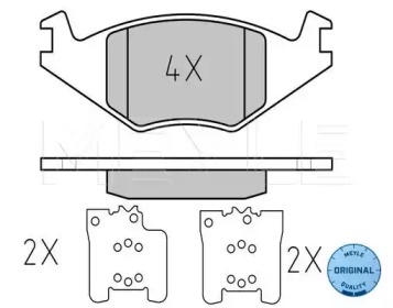 Комплект тормозных колодок (MEYLE: 025 208 8917)