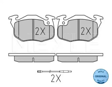 Комплект тормозных колодок (MEYLE: 025 209 0518/W)