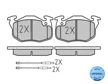 Комплект тормозных колодок (MEYLE: 025 209 0618/W)