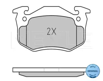 Комплект тормозных колодок (MEYLE: 025 209 7311)