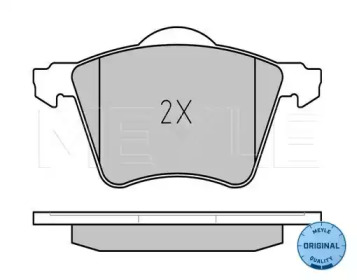 Комплект тормозных колодок (MEYLE: 025 210 3419/W)